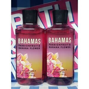 BBW Bahamas Passionfruit & Banana Flower Shea & Vitamin E Body Shower Gel Set